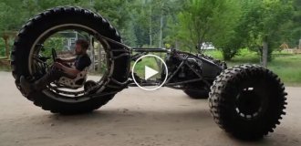 Monster truck in the style of Mad Max