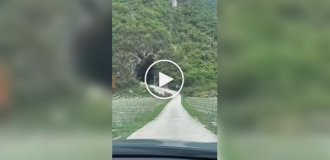 Isn't it scary to drive inside a mountain