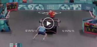 A famous troll in ping-pong at the Olympics