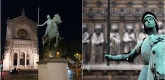 У Парижі вандал обеззброїв Жанну д'Арк (3 фото)