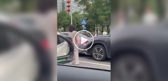 Китайские бои без правил после ДТП