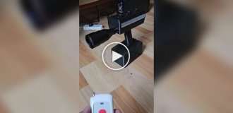 Мощный лазер: прожигаем дерево насквозь