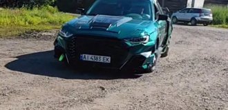 Под Киевом сделали крайне эффектный тюнинг Audi (5 фото)