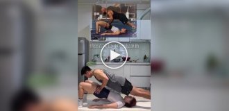 Спортивный челлендж для парочек на силу и выносливость