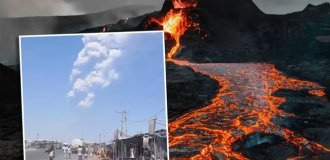 Ethiopia's Haili Gubbi volcano erupted for the first time in 10,000 years (2 photos + 1 video)