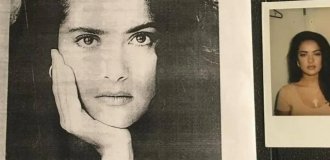 Salma Hayek in test photos for a film casting (2 photos)