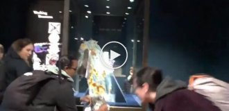 У Лондоні активісти закидали яблучним пирогом корону Британської імперії