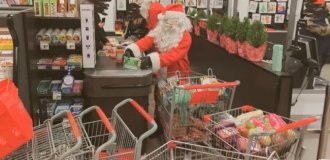 В Канаде Санта и эльфы ограбили магазин ради нуждающихся (4 фото + 1 видео)