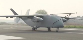 Самый тяжелый в мире грузовой дрон (1 фото + 1 видео)