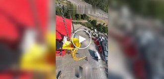 Группа акробатов DD Squad показала прыжок через 30-метровый мусоропровод