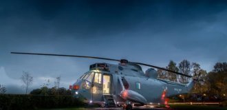 Military Helicopter Converted into Unique Hotel Suite (6 photos)