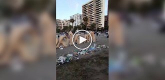 Spanish eco-festival turned into a dump after completion