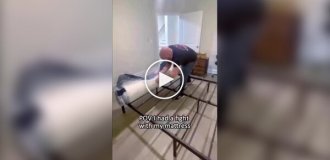 Videos of a sudden "shot" of mattresses