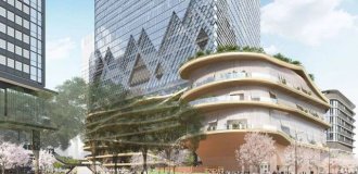 Новый самый высокий небоскреб Японии строится в Токио (7 фото)