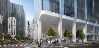 Новый проект офисного здания на Манхэттене (3 фото)