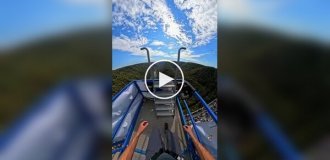 Прыжок с одного из самых высоких автомобильных мостов в США