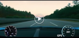 Как выглядит разгон Bugatti Chiron до 417 километров в час