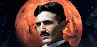 Никола Тесла и "послания" с Марса (4 фото)