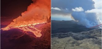 Із Ісландії з любов'ю: хмара сірки від вулкана наближається до Британії та Скандинавії (2 фото + 4 відео)