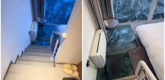 Китайский отель с прозрачным полом (4 фото + 1 видео)