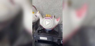 Чайник в виде утки с утятами