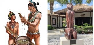 The statue of the mysterious cat Key Marco on Marco Island (10 photos)