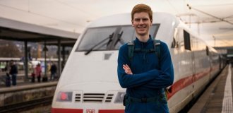 A teenager from Germany lives on trains for a year and a half (5 photos)