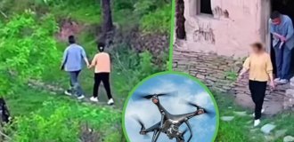 Chinese man reveals betrayal using drone (4 photos)