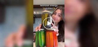 Маринованные огурцы с энергетиком