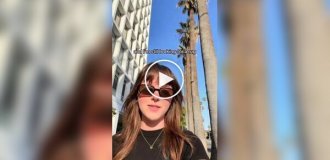 A girl from Los Angeles took a piece of the red carpet from the Oscars