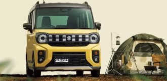 New generation of Suzuki Spacia Gear kei car presented (9 photos)