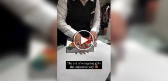 Настоящее искусство: японский метод упаковки подарков