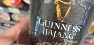 Doshirak with Guinness appeared in Korea (2 photos + video)