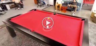 Playing billiards in augmented reality glasses