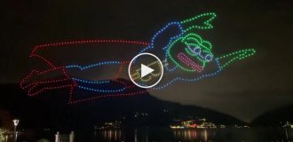 В Швейцарии устроили шоу дронов с мемами про биткоин