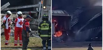 В Мексике разбился частный самолёт с 10 людьми на борту (3 фото + 2 видео)