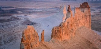 Плато Босжира в Казахстане (4 фото + видео)