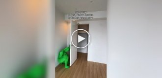 Риелтор не разобралась, как убрать зеленого человека из видео и прославилась в сети