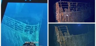 The famous bow of the Titanic is falling apart (14 photos + 3 videos)