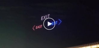 In Japan, concert organizers use drones with displays that show the way to the exit