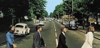 Неповторний оригінал і жалюгідна пародія: актори байопіку про The Beatles відтворили легендарний кадр (2 фото)