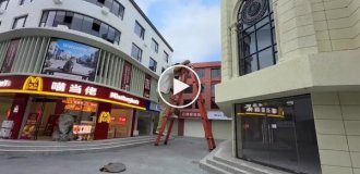 Житель Китаю побудував «Макдоналдс» у своєму «Котячому місті»