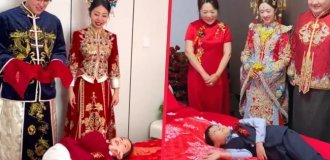 Зачем китайцы заставляют мальчиков валяться на брачном ложе (7 фото)