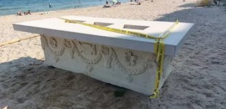 Used instead of a table: a tourist found an ancient Roman sarcophagus in Bulgaria (2 photos + 1 video)