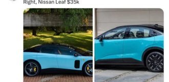 Перший електрокар Ferrari розсмішив інтернет (7 фото + 2 відео)