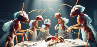 Tiny surgeons. Ants carry out amputations to save the lives of wounded relatives (2 photos + 1 video)