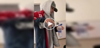 Пранкер подшутил над спортсменами после тренировки