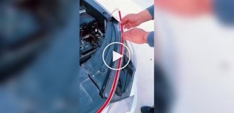 How to light up an LED strip on a car bumper and shine on the road