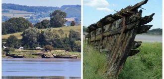 Purton Hulks - the shore of sunken ships (11 photos + 1 video)