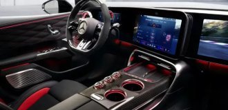 Mercedes-Benz показал интерьер нового электросуперкара AMG GT (9 фото)
